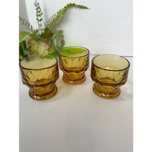 Vintage Anchor Hocking Georgian Juice Tumblers Set of 3